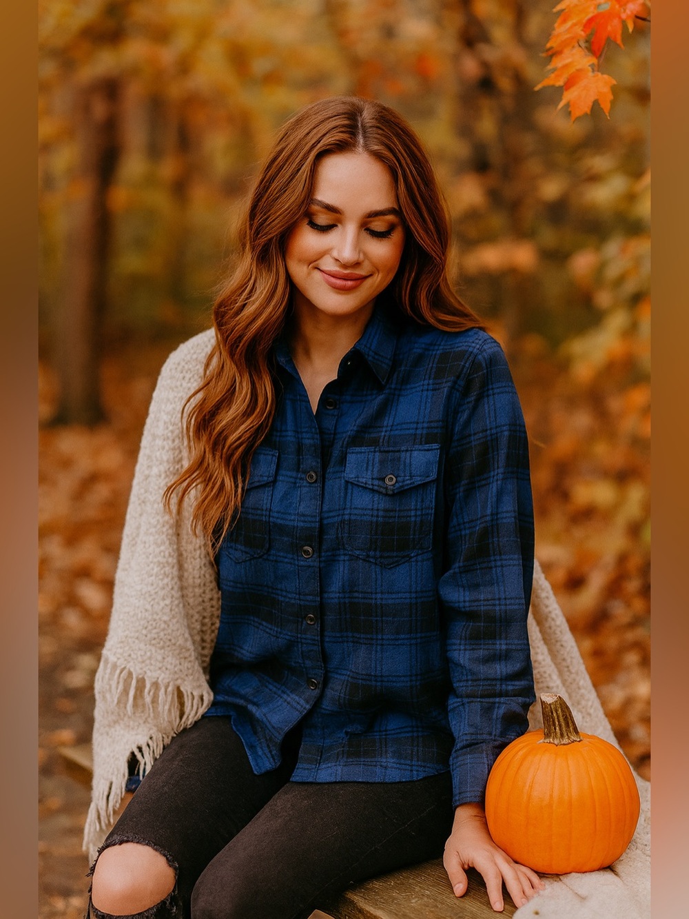NEW Tilley Blue Plaid Button-Up Shirt